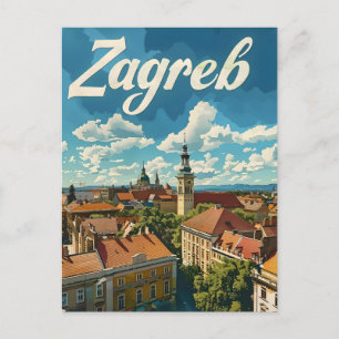 Zagreb Vintage resor Vykort