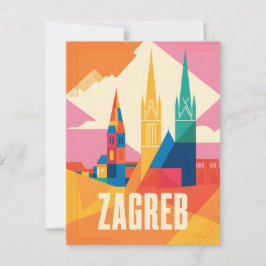 Zagreb vintage vykort