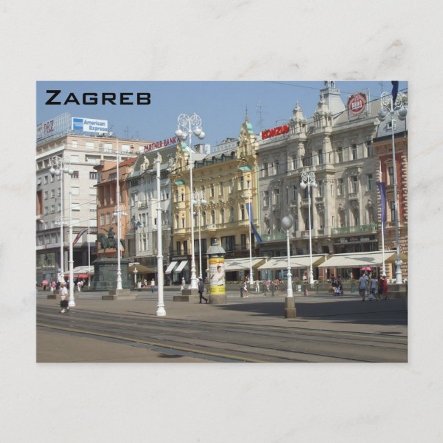 Zagreb Vykort (Framsida)