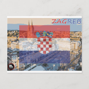Zagreb-vykort Vykort
