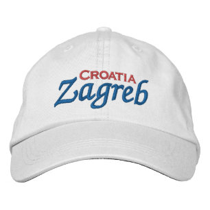 Zagrebs broderade basebollhatt Kroatien Broderad Keps