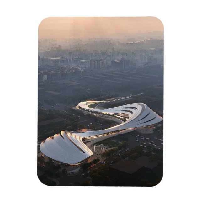 Zaha Hadid Art & Culture Centre Magnet (Vertikal)