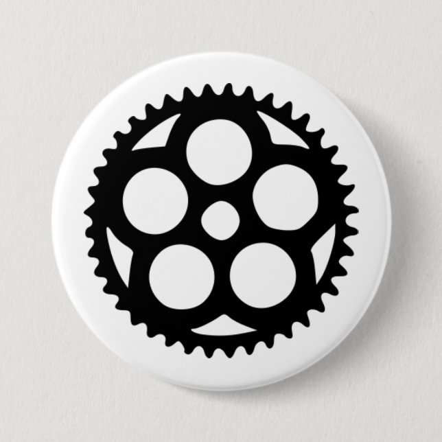 Zahnrad oldstyle Nr 1 Buttons Knapp (Framsida)