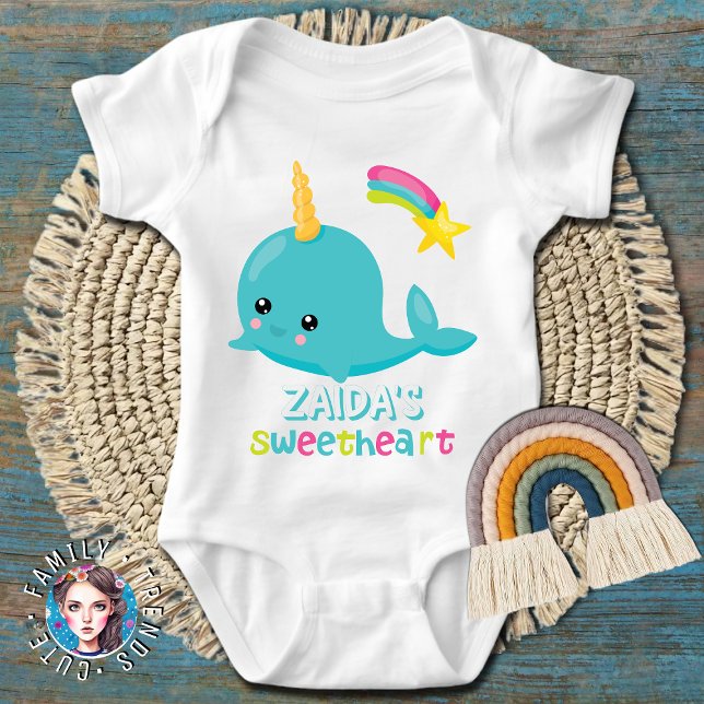 Zaidas söta Kawaii Narval T Shirt (Skapare uppladdad)