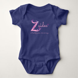 Zaidee-flickor Z namn, anpassningsbar baby kläder Tee Shirt