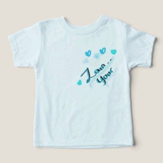 Zain Your – Blå och svart borstbokstavs kärleksdes T Shirt