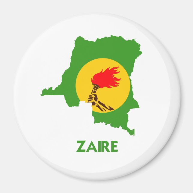 ZAIRE KARTA MAGNET (Framsidan)