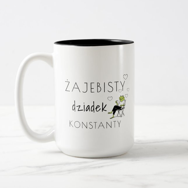 Żajebisty Dziadek Personlig Mugg | Rolig Polsk  (Vänster)