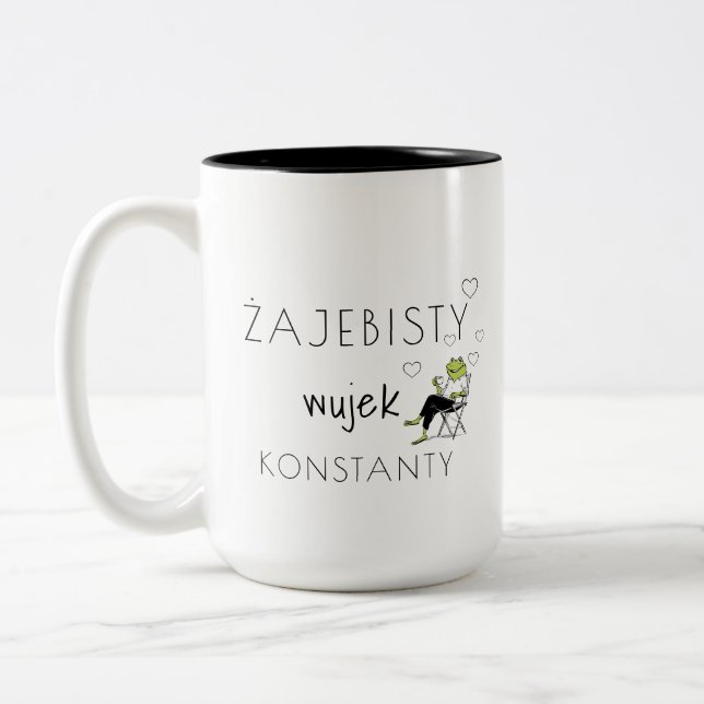 Żajebisty Wujek Personlig Mugg | Rolig Polsk (Vänster)