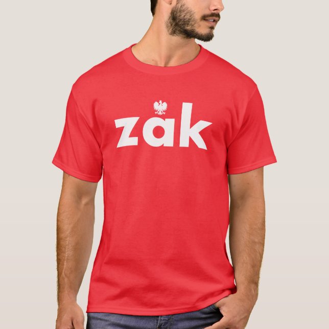 ZAK Polskt efternamn Tshirt T Shirt (Framsida)