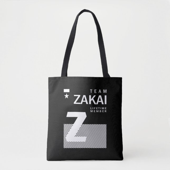 Zakai Personlig Namn Birthday Tygkasse (Framsida)
