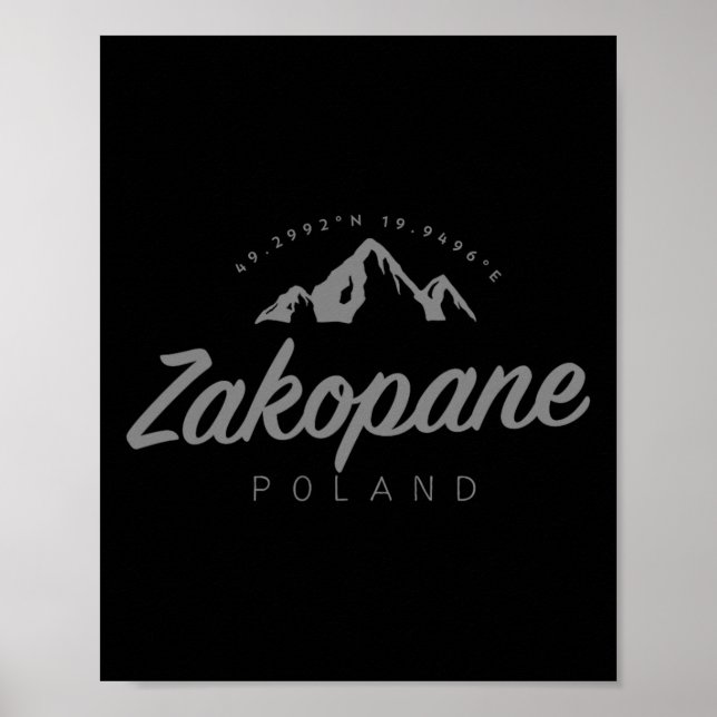 Zakopane Bergsemester Skidåkning Polen  Poster (Framsidan)