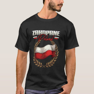 Zakopane Polen Resa Polsk Flagga Polska T Shirt