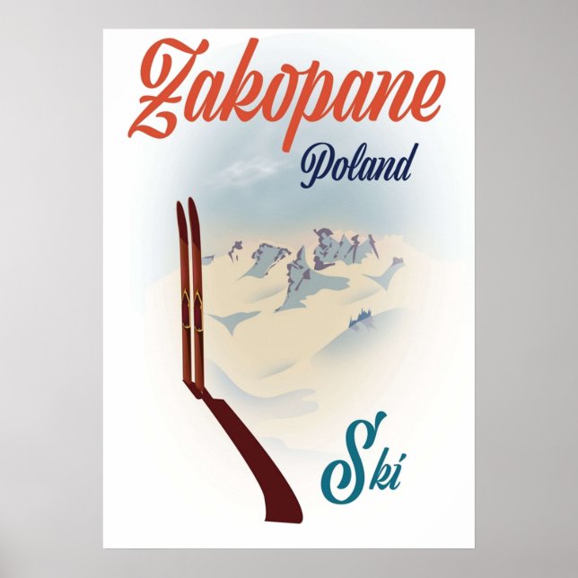 Zakopane Polen ski Poster (Framsidan)