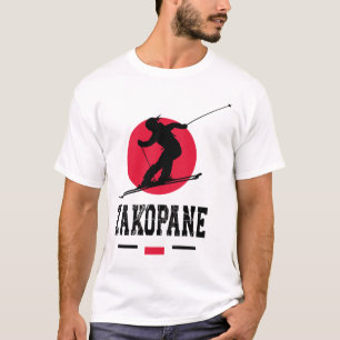 Zakopane Polen Skidort Tatra Polska Skidning Souve T Shirt