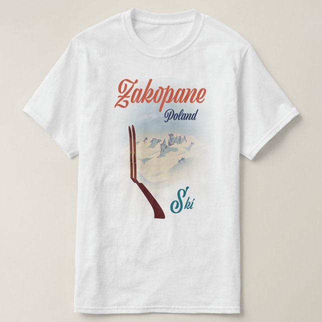 Zakopane Polen skidposter T Shirt (Design framsida)