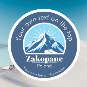 Zakopane Polen skidresa  Klistermärken