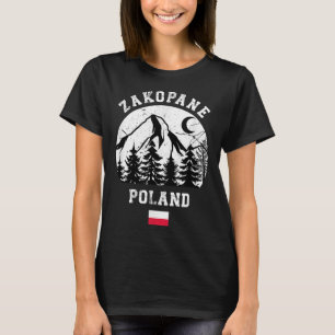 Zakopane Polen Tatra Skidort Alpin skidåkning Pol T Shirt