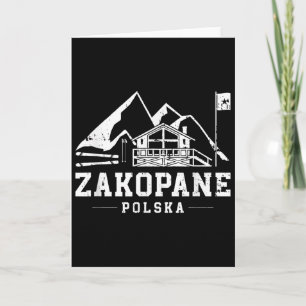 Zakopane Polen Vintersporter Skidåkning Snowboard  Kort