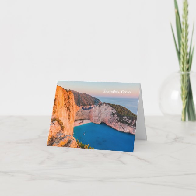 Zakynthos, Grekland. Helgkort (Framsida)