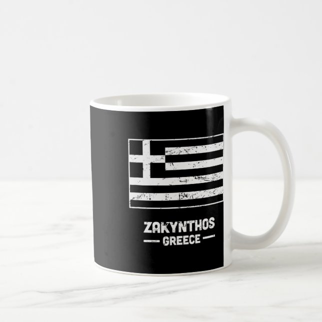 Zakynthos Grekland - Joniska grekiska ön Zakynthos Kaffemugg (Höger)