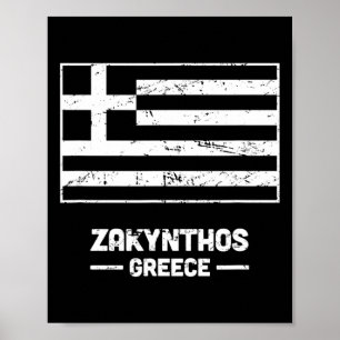 Zakynthos Grekland - Joniska grekiska ön Zakynthos Poster