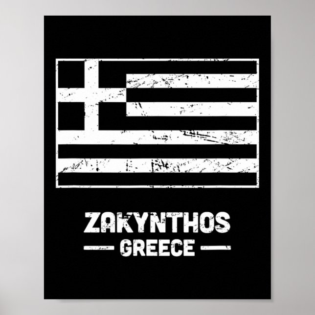 Zakynthos Grekland - Joniska grekiska ön Zakynthos Poster (Framsidan)