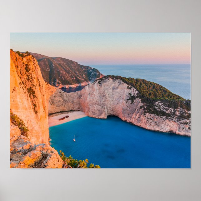 Zakynthos, Grekland. Poster (Framsidan)
