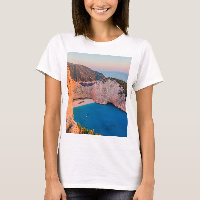 Zakynthos, Grekland. T Shirt (Framsida)