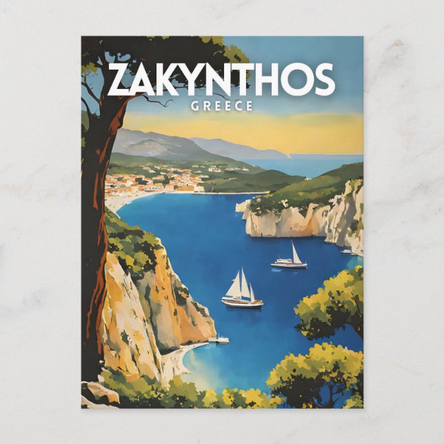 Zakynthos Grekland Vykort (Framsida)