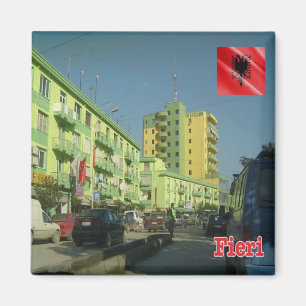 zAL008 FIER Albanien, Frankrike Magnet