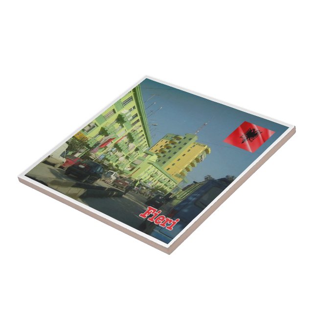 zAL008 FIER Albanien Kakelplatta (Sidan)