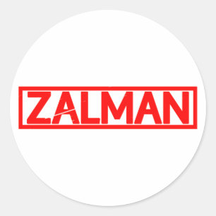 Zalman Frimärke Runt Klistermärke
