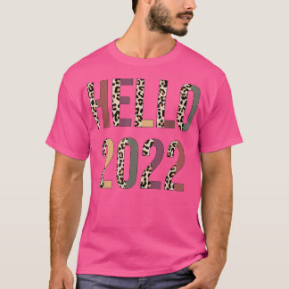 zAlR Hej 2022 Leopard Gott nytt år Party Count T Shirt