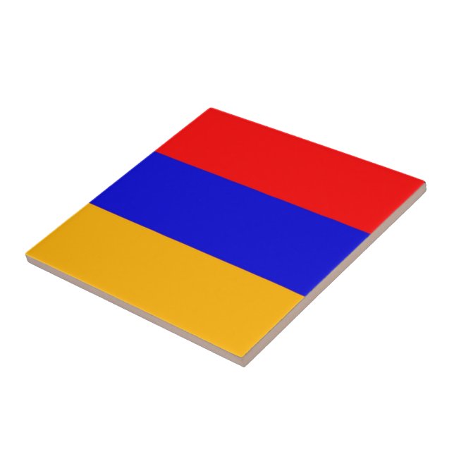 zAM001 Armeniska FLAGGA Armenien Kakelplatta (Sidan)