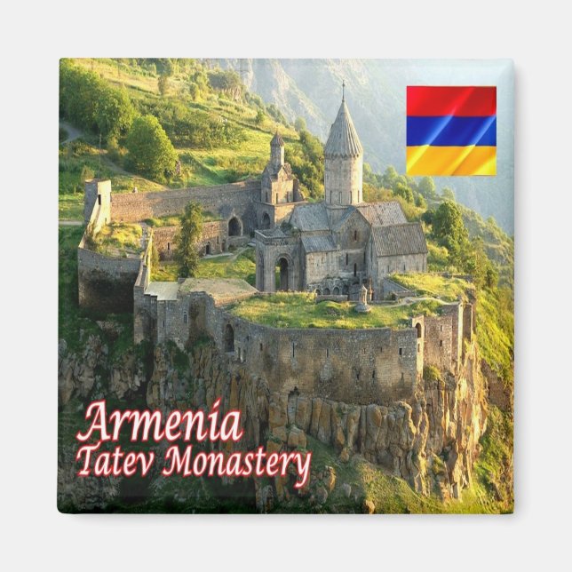 zAM009 SYUNIK Tatev-klostret, Armenien, Fridge Magnet (Framsidan)