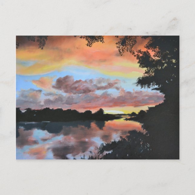 Zambezaflodens reflektioner vykort (Framsida)