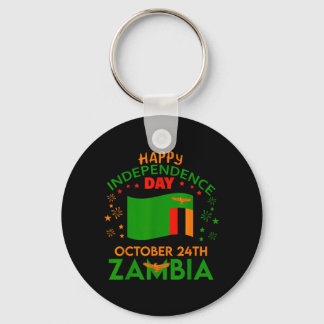 Zambia 61-års jubileum av självständighet Zambias  Nyckelring