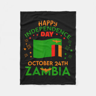 Zambia 61-årsfirande av självständighetsdagen Zamb Fleecefilt
