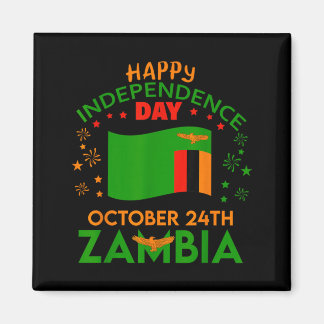 Zambia 61-årsfirande av självständighetsdagen Zamb Magnet