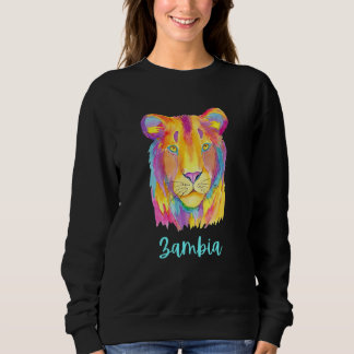 Zambia Afrikansk Lejon Vilda Liv Och Natur T Shirt
