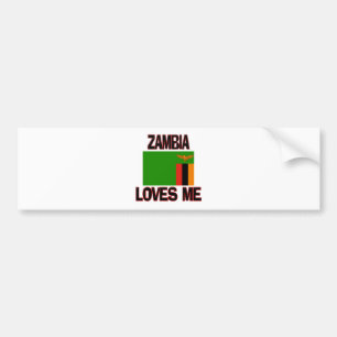 Zambia älskar mig bildekal