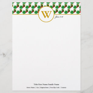 ZAMBIA Christian Scripture Stationery Letterhead Brevhuvud