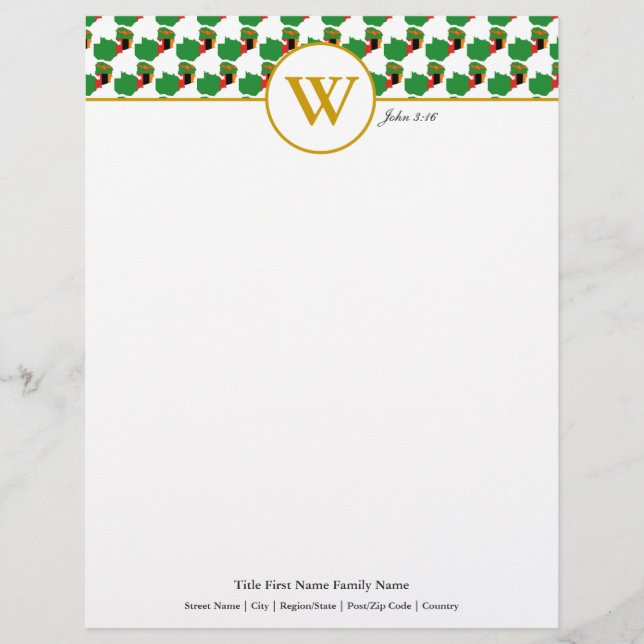 ZAMBIA Christian Scripture Stationery Letterhead Brevhuvud (Framsida)