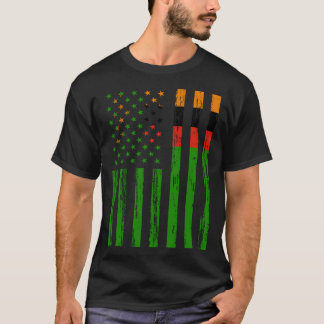 Zambia Flagga America US Det finns i mitt DNA för  T Shirt