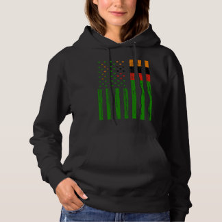 Zambia Flagga Amerika USA Det finns i mitt DNA för T Shirt