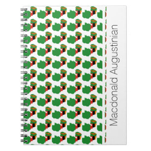 ZAMBIA FLAGGA Anpassningsbar Add Namn Notebook Jou Anteckningsbok