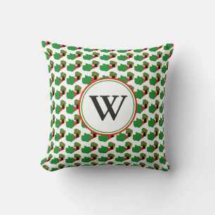 ZAMBIA Flagga Anpassningsbar Monogram Kudde