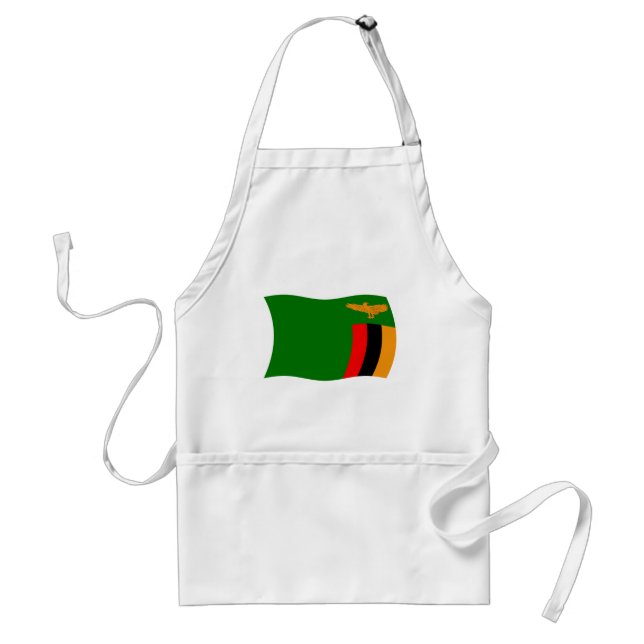 Zambia Flagga Apron Förkläde (Framsidan)