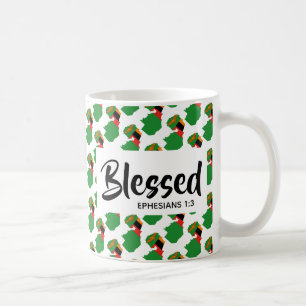 ZAMBIA FLAGGA   Blankt   Ephesian Scripture Kaffemugg
